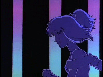 90s Anime Aesthetic - [blue]