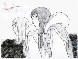 blacksataguni:  Eska & Desna doodle for