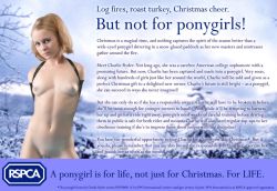 fisksprivatarchiv:  &ldquo;A ponygirl is for life, not just for Christmas!&rdquo;