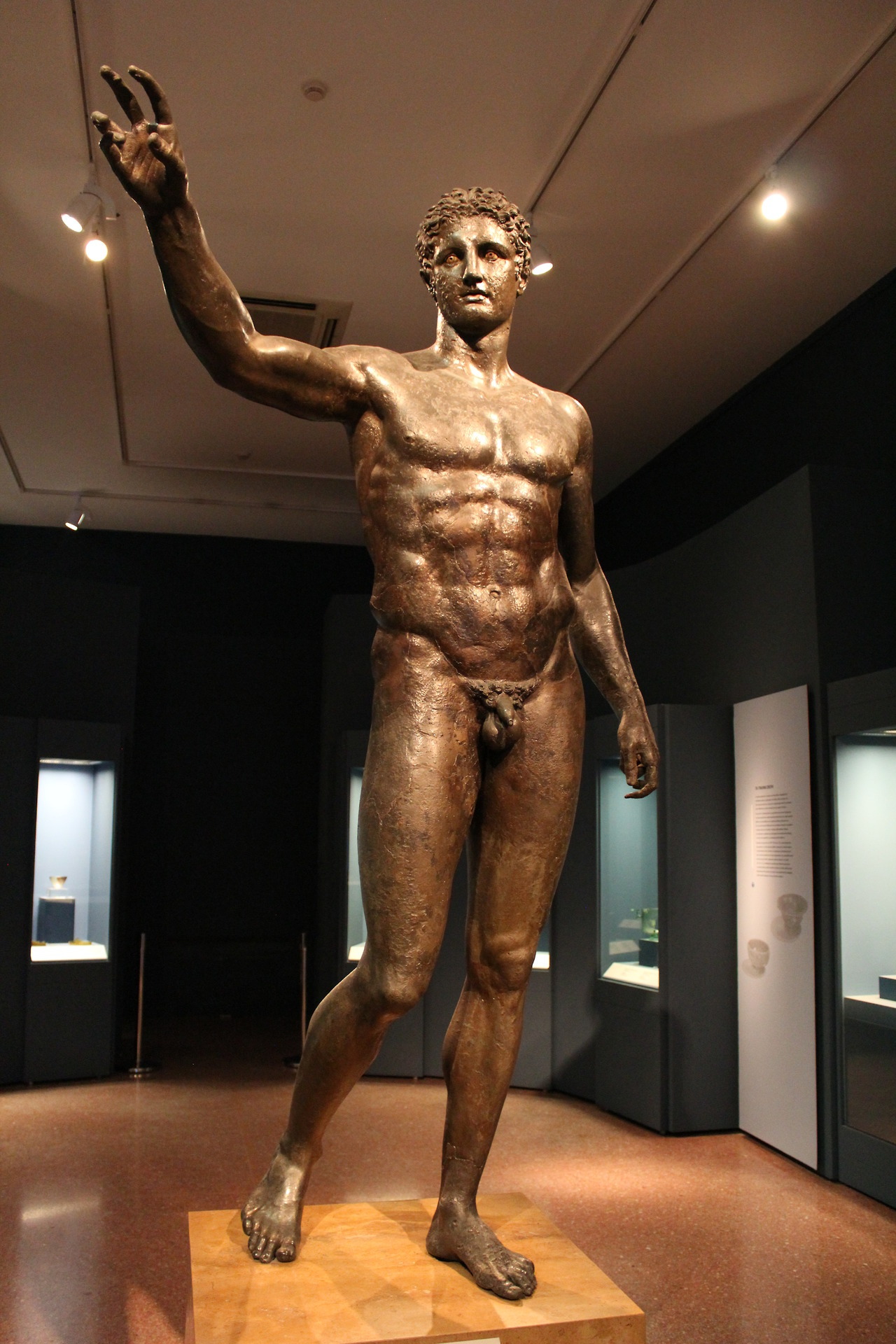 mythologyofthepoetandthemuse: The Antikythera Ephebe is a bronze statue of a robust