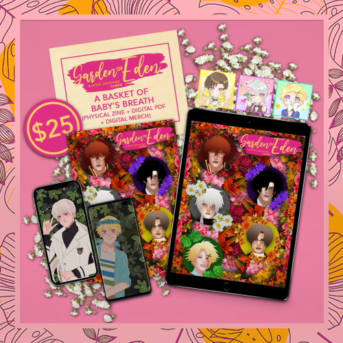 mysmezine:And we’re live! Pre-Orders for the Our Garden of Eden: A Mystic Messenger Fanzine is now o