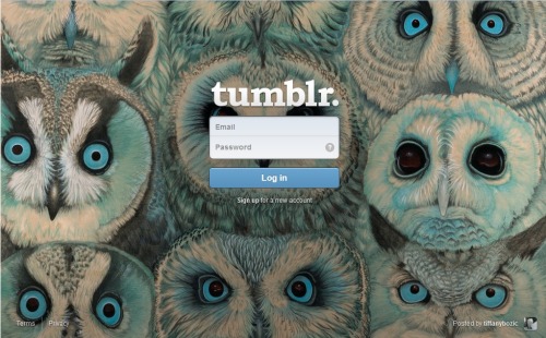 (how Tumblr greets me)