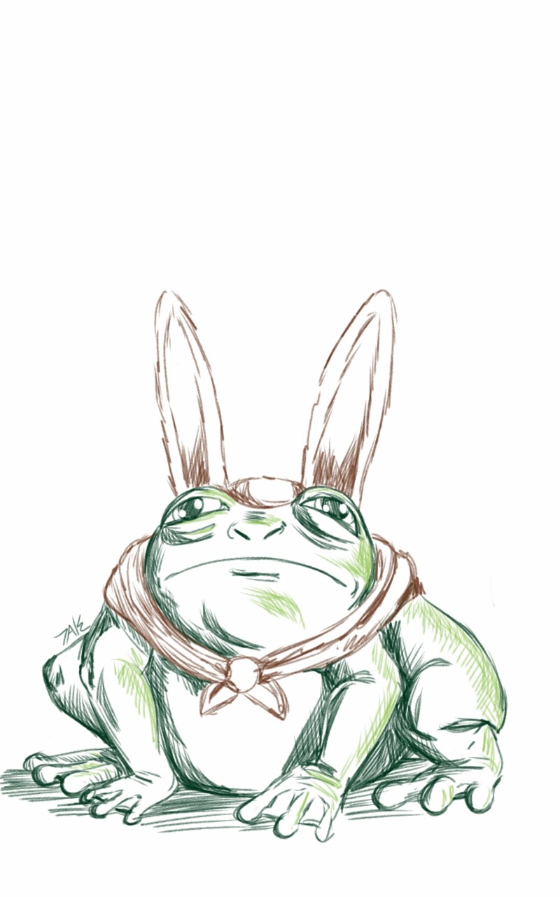 Daily Sketch: Greenest Rabbit