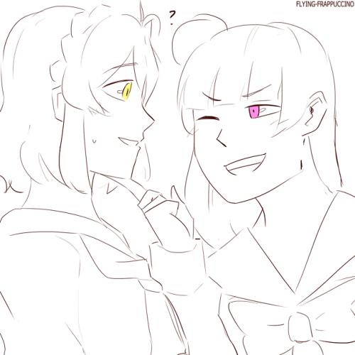 flying-frappuccino:  I REALLY like the idea of the 3rd years being weak for the 1st years tbh