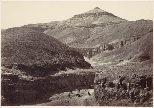 “Valley of the Tombs of the Kings, Thebes” by Francis Frith1857albumen silver print from glass negat
