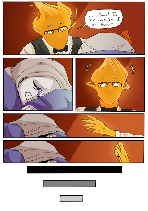 evenworsensfwblog:  Anonymous asked: Ah! You like sansby? Could you draw something with them? (fluff, nsfw, whatever you want) Angst? Angst. Fluff and angst. 