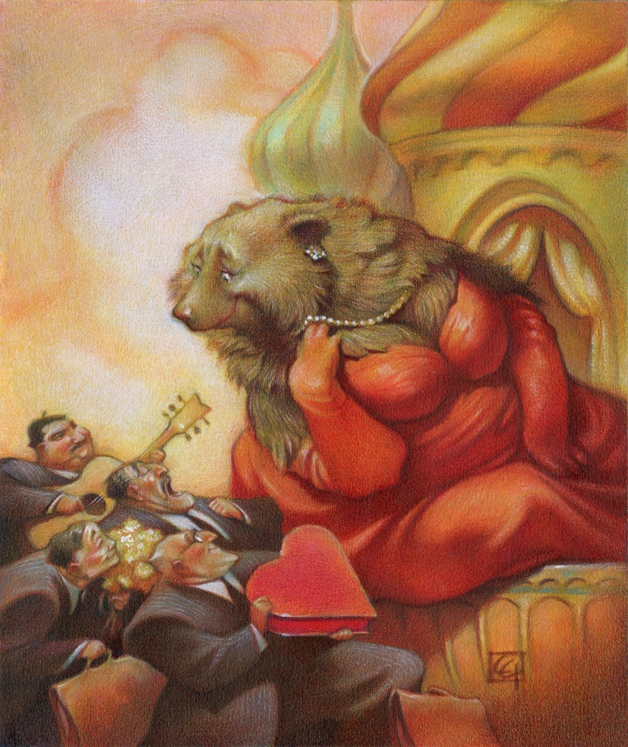 doombrigade:  doombrigade:  riddlesphinx:  Carter GoodrichRussian Bear, cover illustration