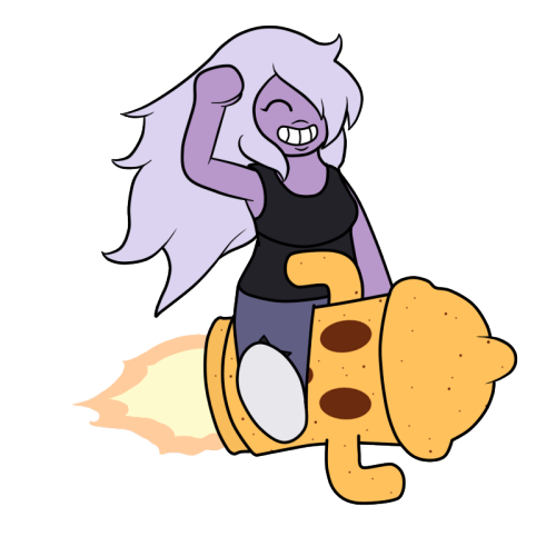 cawinemd:  Amethyst has a big amount of stuffs in her roomSome of them are pretty obviousSince i saw this i wanted to draw Amethyst riding a gyroid like the Villager in Smash[I need to learn how to make smoother animations ;u;]