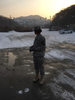 Bullcityblessing:  Kierrawest:  Army. Woman. Natural. Black.  