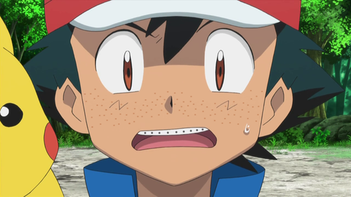 seatrooper:  theshinydratini:  ash ketchum with freckles and braces (ﾉ◕ヮ◕)ﾉ*:･ﾟ✧   oops    