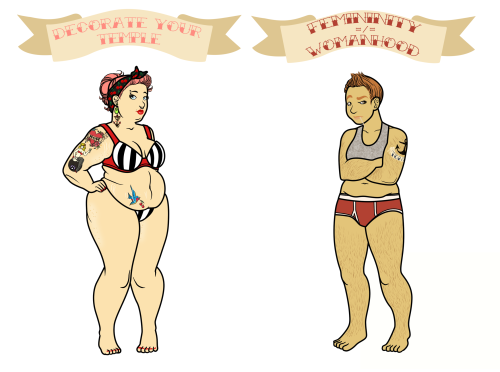 sexxxisbeautiful:jackthevulture:throneroom-of-the-damned:Body Positivity for the win.9 out of 16 are