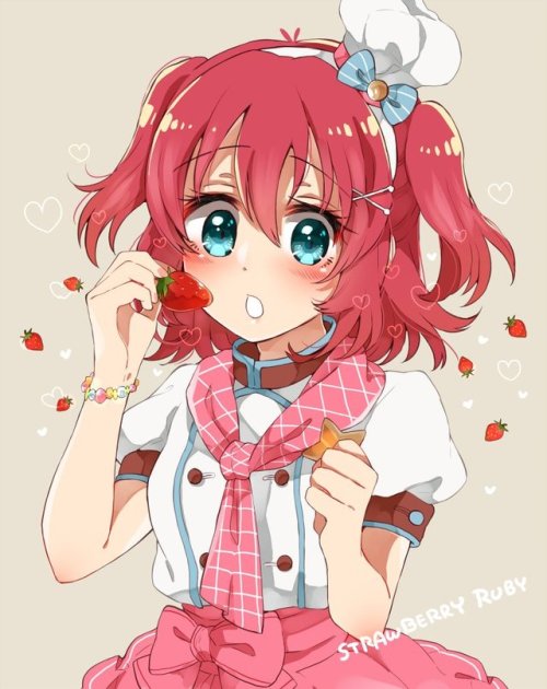 cyaron: るびぃちご | 歩鈴※Permission to post was given by the artist