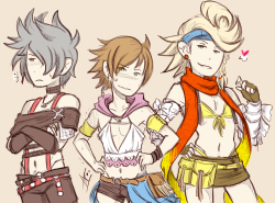 ixinc: YRT The Bravely Boys! lel I just realize the main male characters are three now, and I need to do this. …. …. I’m sorry. 