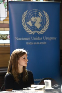theepitomeofquiet:  Emma Watson represents the UN, in her role as UN Women Goodwill Ambassador, in Uruguay where she was campaigning for a higher representation of women in politics. 