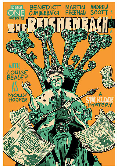 becks28nz:  Vintage Posters - Sherlock by Chris Schweizer  