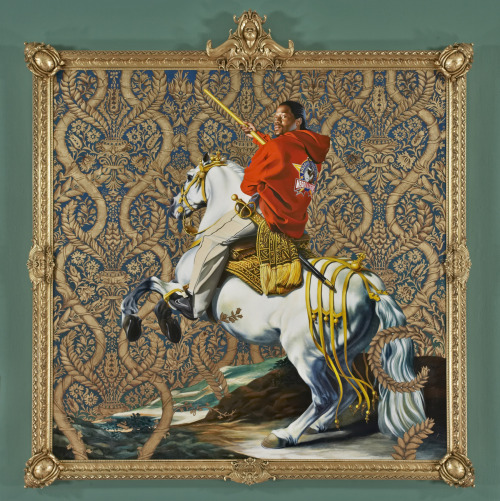 taf-art:Equestrian Portrait of the Count Duke Olivares (2005). Kehinde Wiley.