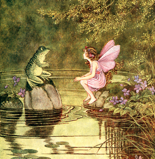 aurumnorthwood: Ida Rentoul Outhwaite - Frog and Fairy, 1922