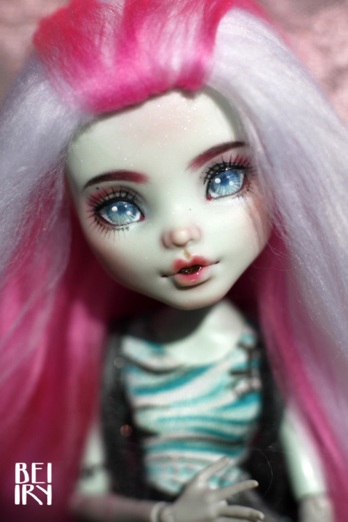 Sale  Monster High OOAK Frankie Stein repaint custom doll HEAD!! 