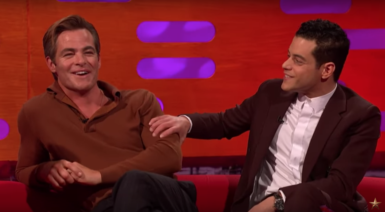 shaiapitou: fuertecito:   Rami Malek being interviewed with other men is such a mood