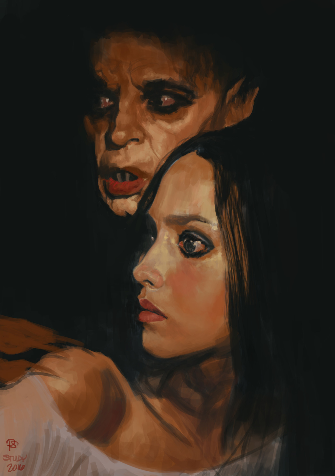 morbidfantasy21:  Nosferatu Scene Study by Patricia Smith