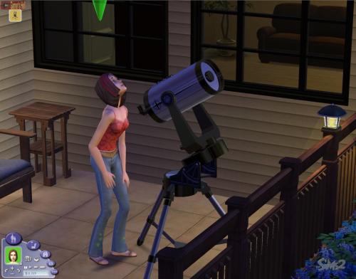 a series of early Sims 2 screenshots of the teen party house