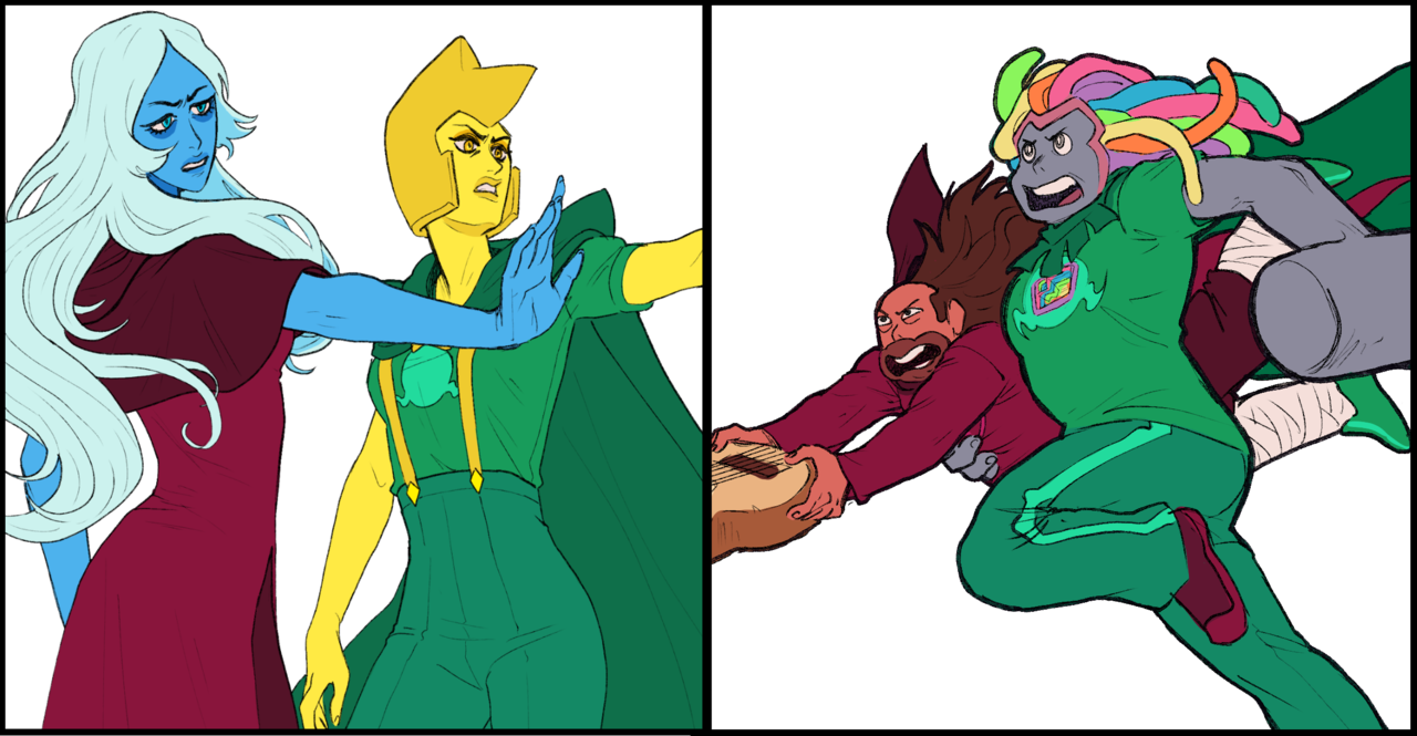 aei-sb: Also some silly Steven Universe sketches! Before and after the BIG “Change