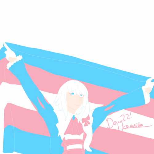 drawing a pride fate headcanon per day: day 22 - trans chevalier d’eon