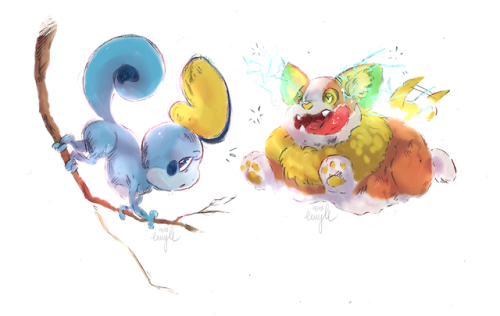 euruyle: Sobble &amp; Yamper from the upcoming Pokemon release Sword &amp; Shield Very excit