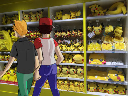 apple-melons:  shopping date at a pokemon center 