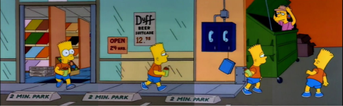 bythebigcoolingtower:The Otto Show [S3 E22] (dir. Wes Archer)A lesser show would simply have Bart fi
