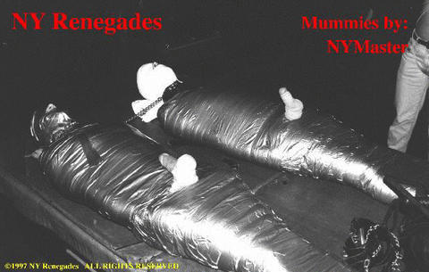 barefootguysroped:  Halloween Mummies! 