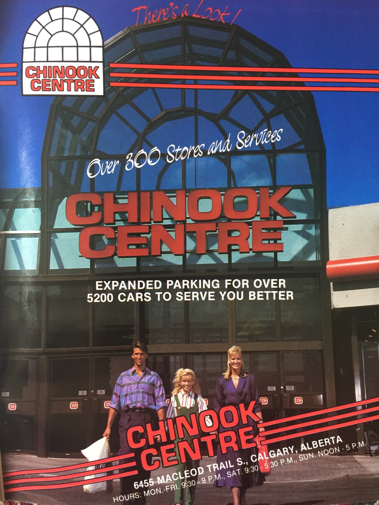 retro calgary — Chinook Centre ad, 1988.