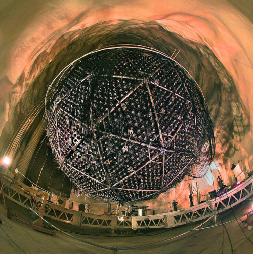 The Sudbury Neutrino Observatory (SNO)Located in a cave more than a mile underground in Canada, SNO 