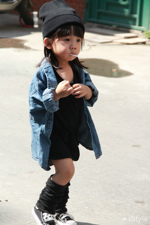 afternoonsnoozebutton:  Aila Wang, niece of Alexander Wang, is my new favorite person