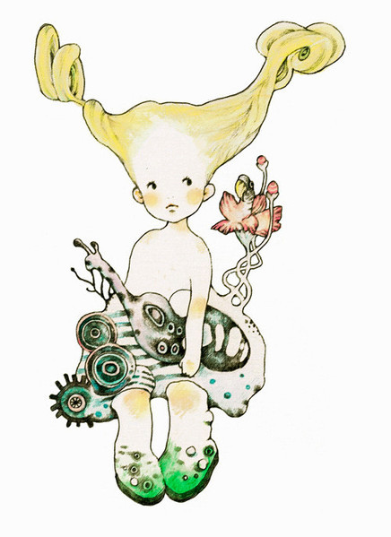 trungles:  Illustrator Yamada Uduki.  They remind me of modern-day Kewpies. 