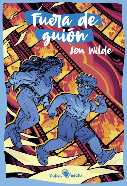 Cover and a few extras for the Spanish edition of Fuera de guión (Going off script), by Jen Wilde. D