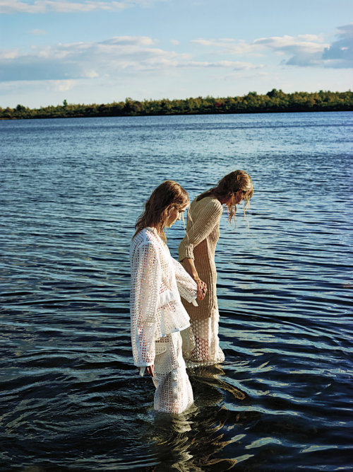 fordmodels: Julia Fuchs & Yulia Musieichuk for T Magazine