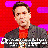 harveyxspecter:robert downey jr on the graham norton show