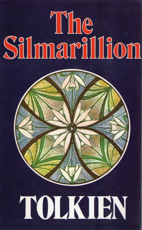 The Silmarillion J.R.R. Tolkien cover detail from the dust jacket of the  First Edition 1977