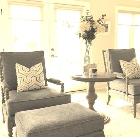 Family Room - Transitional Family Room Example Of A Mid-sized Transitional Open Concept Light Wood Floor