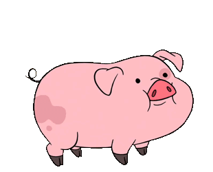 transparent-gravity-falls-gifs:Waddles falling onto his back from S1E9 “The Time Traveler’s Pig”.