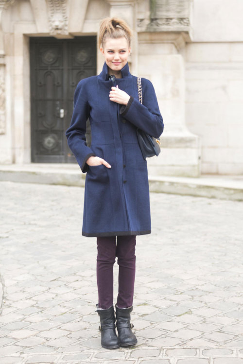 Streetstyle: Lindsey Wixson (model) in Paris during Haute Couture Spring 2014 shot by Melodie Jeng