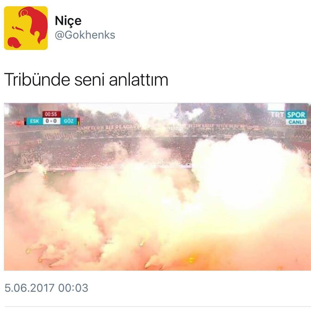 Tribünde seni anlattım