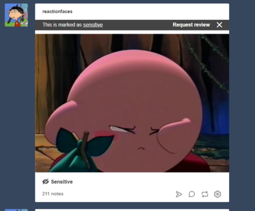 reactionfaces: He’s very sensitive. 