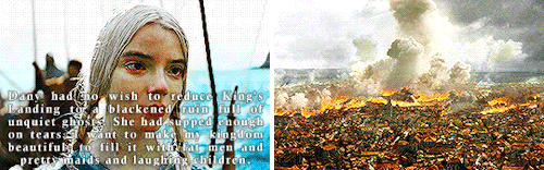 Daenerys Targaryen + A Few Of The Endless Scenes (from Multiple Seasons) In Which Her Show Version Was