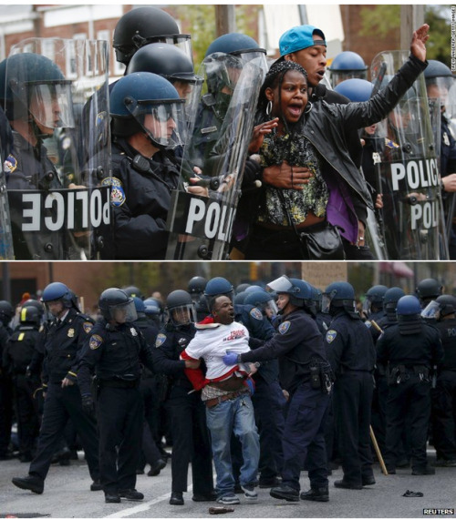 radicalrascality:  krxs10:    “You can torture us and bomb us and burn our districts to the ground, but do you see that? Fire is catching! and if we burn, you burn with is!”  -MockingJay#BaltimoreUprising #BlackLivesMatter  Please note how every
