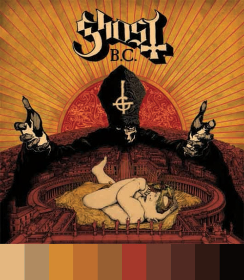 defendersovthefaith:ghost discography + color palettes