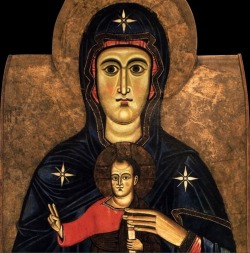 treefingering:  I couldn’t help but notice the similarities between the child in Virgin and Child Enthroned by Master Of Bigallo and Quentin Tarantino 