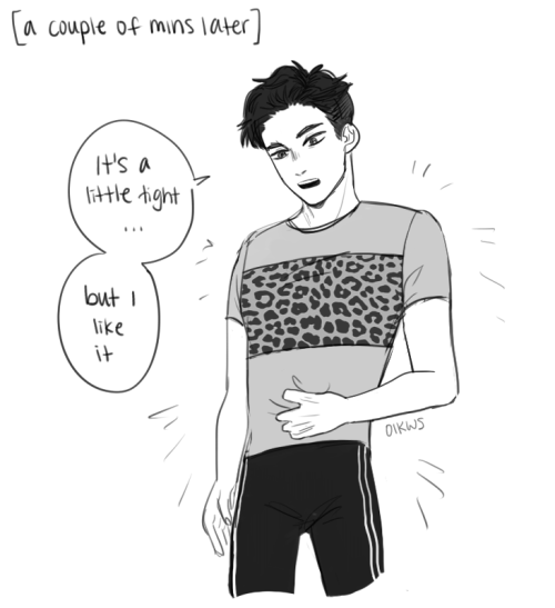 oikws:i want yurio to go shopping w otabek and make him try on clothes in his style