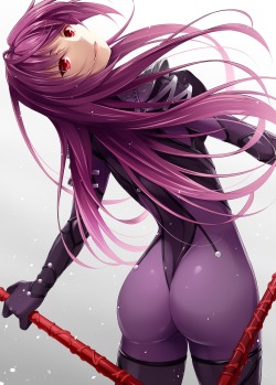 mukunokino isshiki fate/grand order scathach (fate/grand order) armor ass bodysuit weapon | #382163 | yande.re